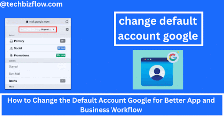 Change Default account google